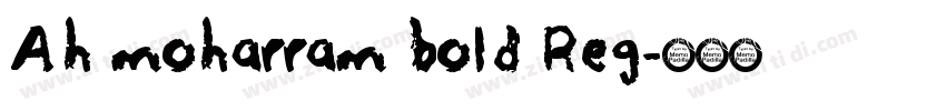 Ah moharram bold Reg字体转换